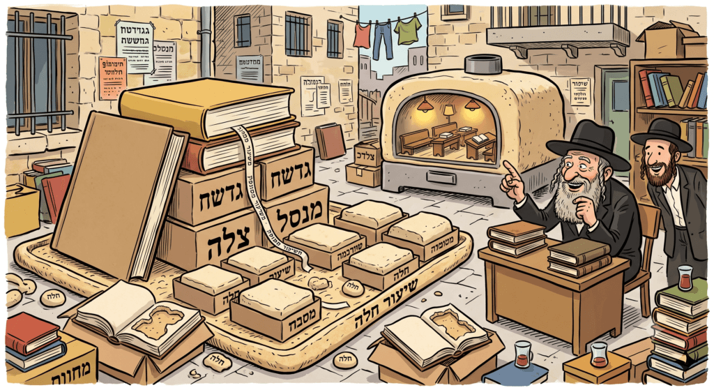 אפו כמה עוגות כל אחת מבצק נפרד משיעור מסופק והפרישו חלה מחלק מהעוגות והרי כל העוגות לפנינו כל אחת בקופסה נפרדת ויש שיעור חלה בין כולם מה יעשו