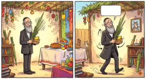 בנענוע הלולב לד’ הרוחות האם יש להסיט גופו לכל אחד מהרוחות או לא