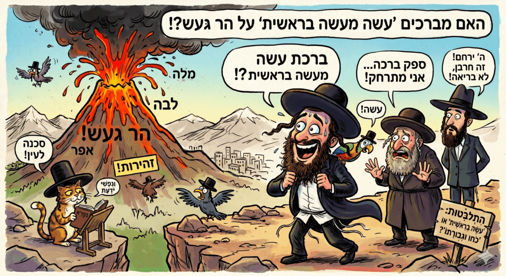 האם יש לברך ברכת עושה מעשה בראשית על הר געש