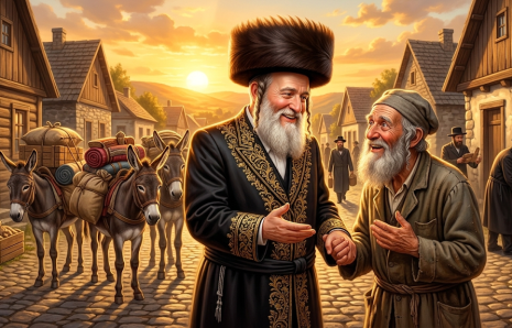 לאחר הרגל הגיע בעל הבית עם שלושה חמורים – “במה חשדתני?” – וכל תשובה לכף זכות