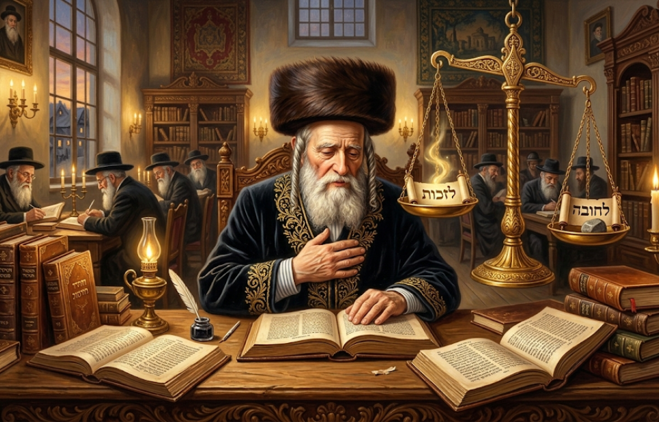 אדם בינוני – ספק שקול חייב להכריע לזכות מהתורה; נוטה לחובה – ממידת חסידות ידונו לזכות